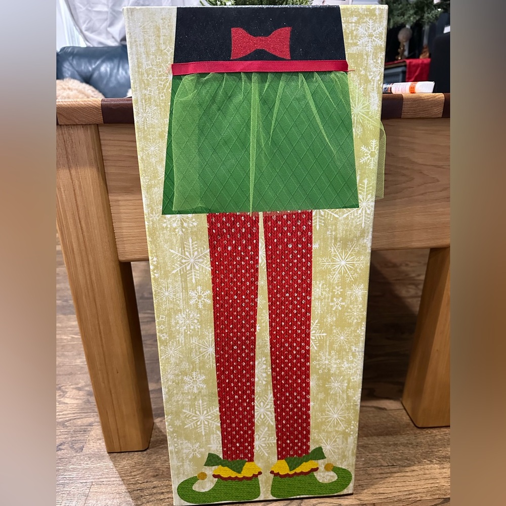 Festive Elf Christmas Decoration